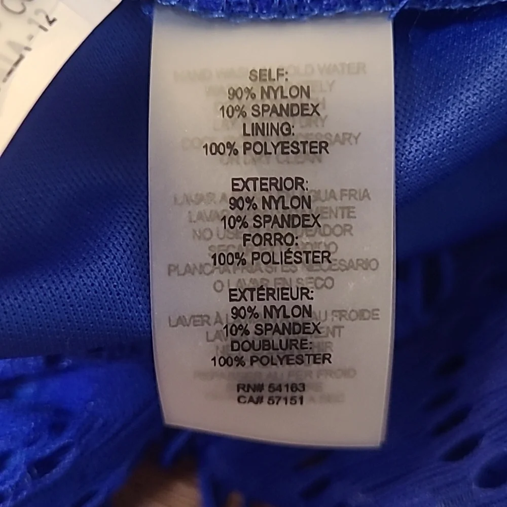 guess Cobalt Lace Midi Dress for women zise 12‎ new .